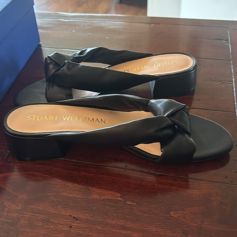 Stuart Weitzman Black Knot Sandals - Picture 4 of 4